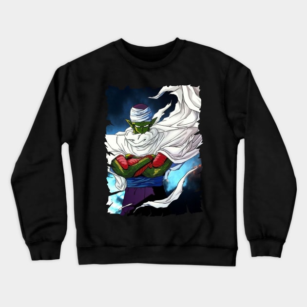 PICCOLO ANIME MERCHANDISE Crewneck Sweatshirt by Rons Frogss